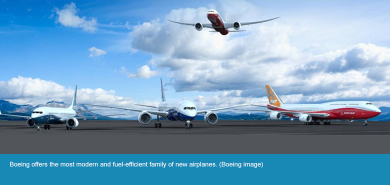 Boeing family of new airplanes